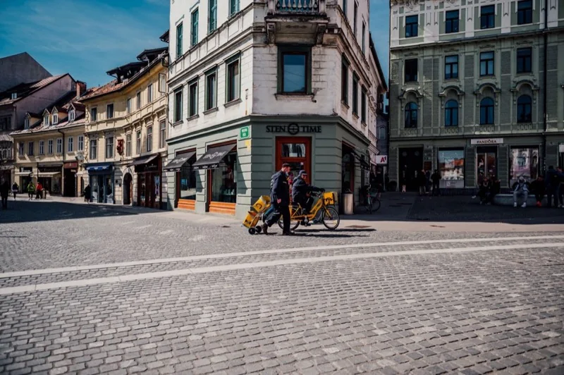 view of a town — illustrative editorial photography, not a verified location